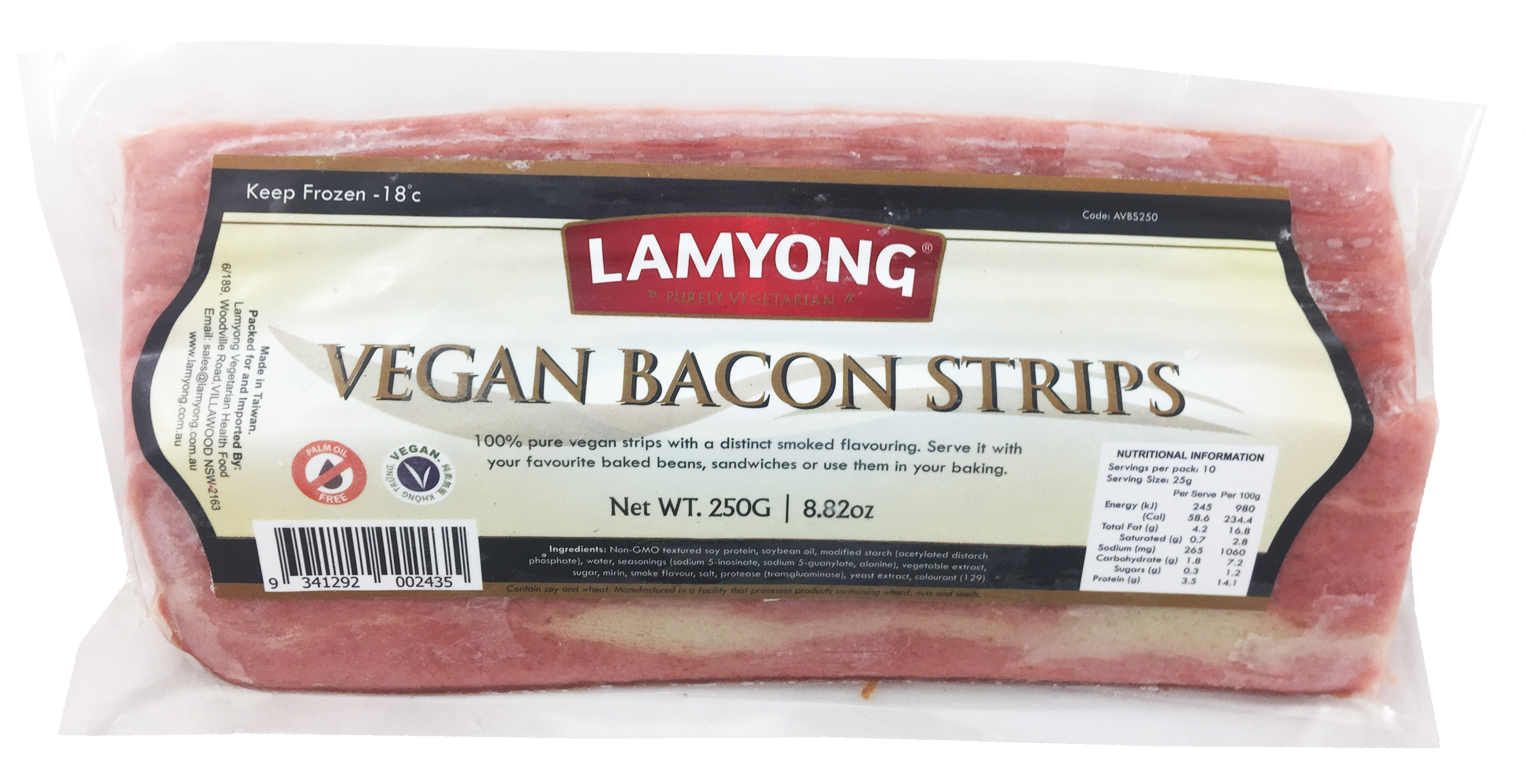 Lamyong Vegan Bacon Strips 250g